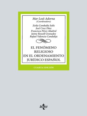 cover image of El fenómeno religioso en el ordenamiento jurídico español